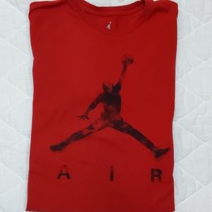 Men's Jordan Red  "AIR" Short Sleeve